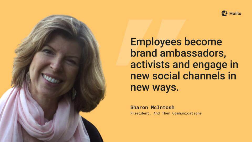 Sharon McIntosh internal communication