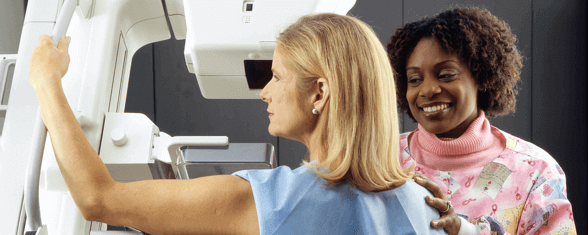 two women in physical examination