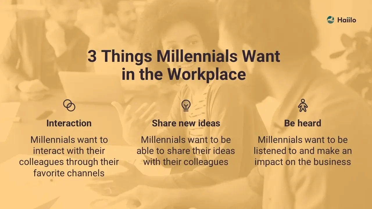 3 things millennials want in the workplace