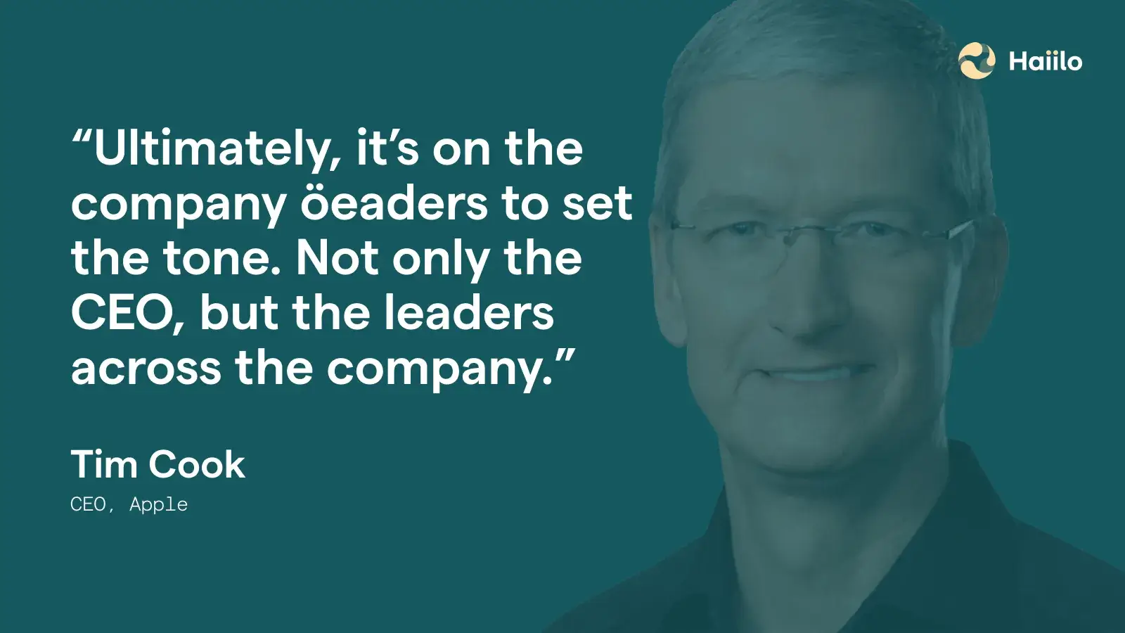quote from Apple CEO Tim Cook