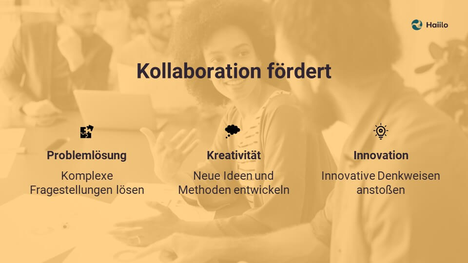 Kollaboration fördert Problemlösung, Kreativität, Innovation