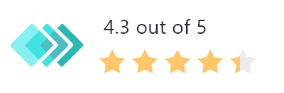 xmetric rating, 4.3 stars out of 5