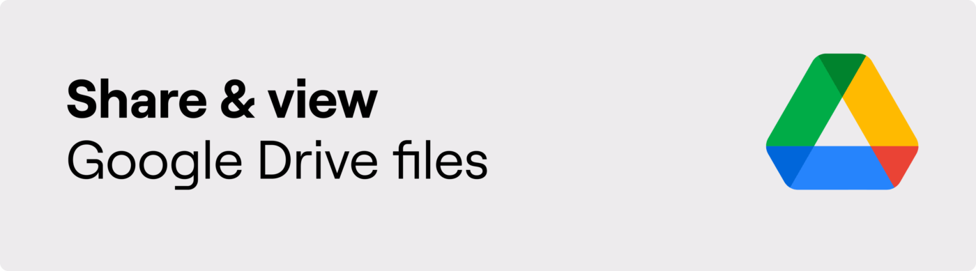 share & view google drive files