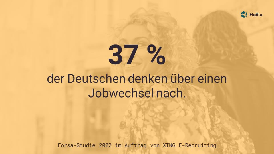 Studie: 37 % der Deutschen denken über einen Jobwechsel nach.