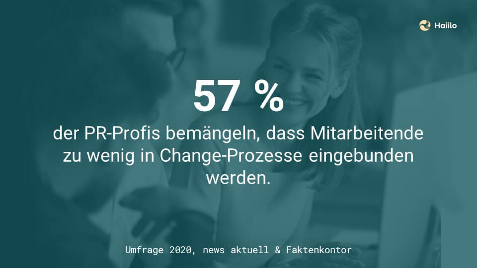 Studie Change-Kommunikation: 57 % der PR-Profis bemängeln, dass Mitarbeitende zu wenig in Change-Prozesse eingebunden werden