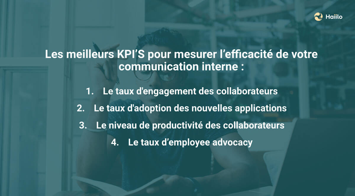 KPIs mesurent l'efficacité de communication interne