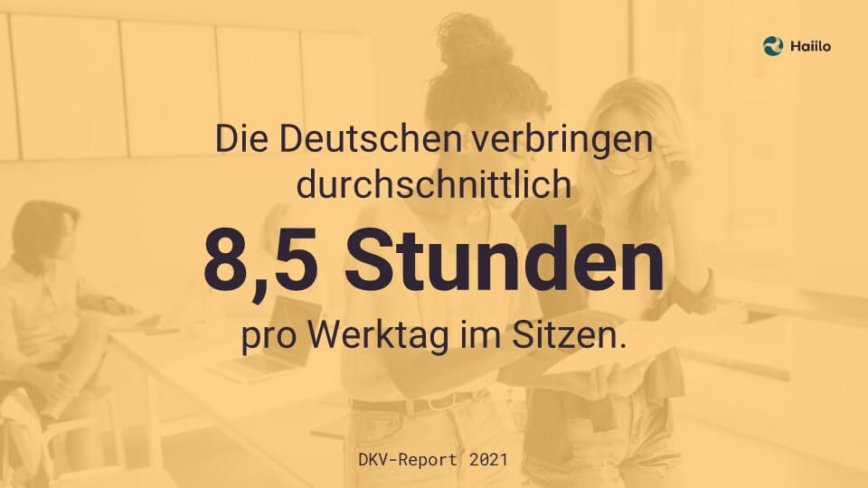 Studie: Die Deutschen verbringen durchschnittlich 8,5 Stunden pro Werktag im Sitzen