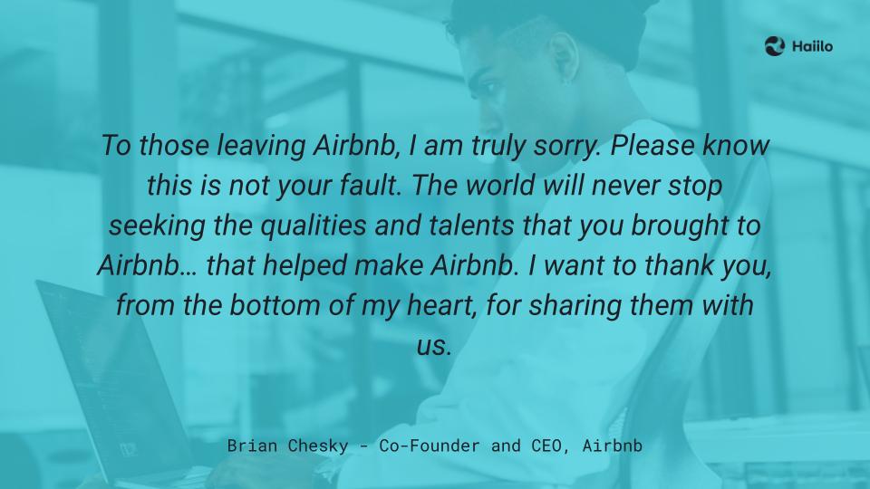 a quote from brian chesky, airbnb ceo
