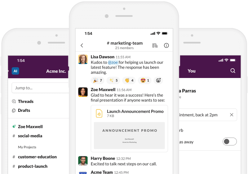slack - best employee app for instant messaging