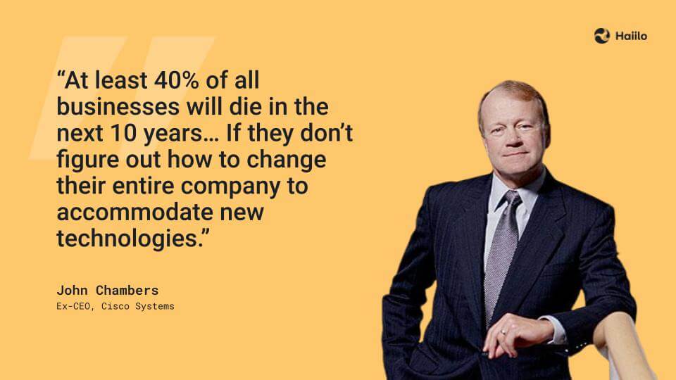 a quote by john chambers