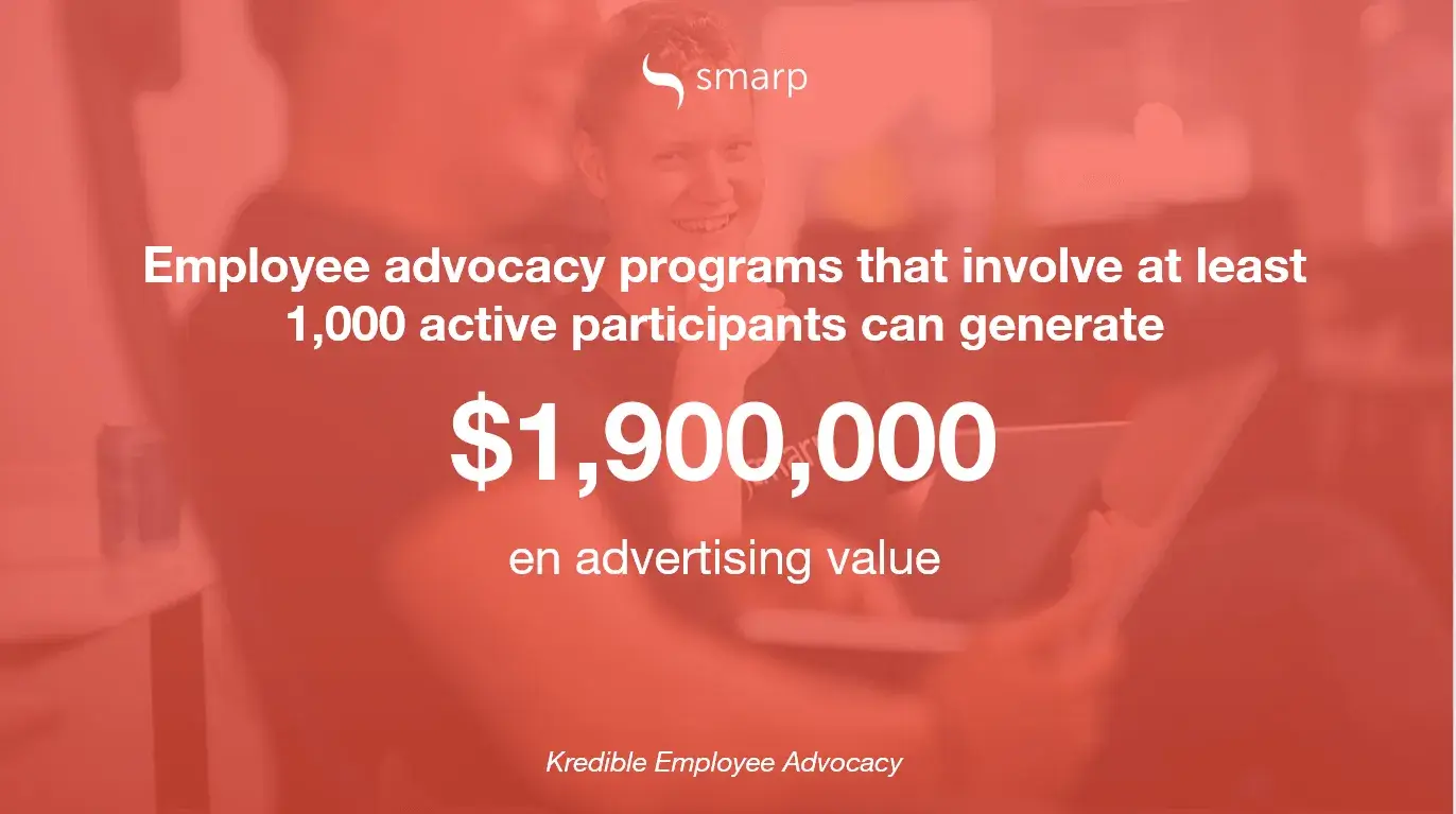 a quote from kredible employee advocacy