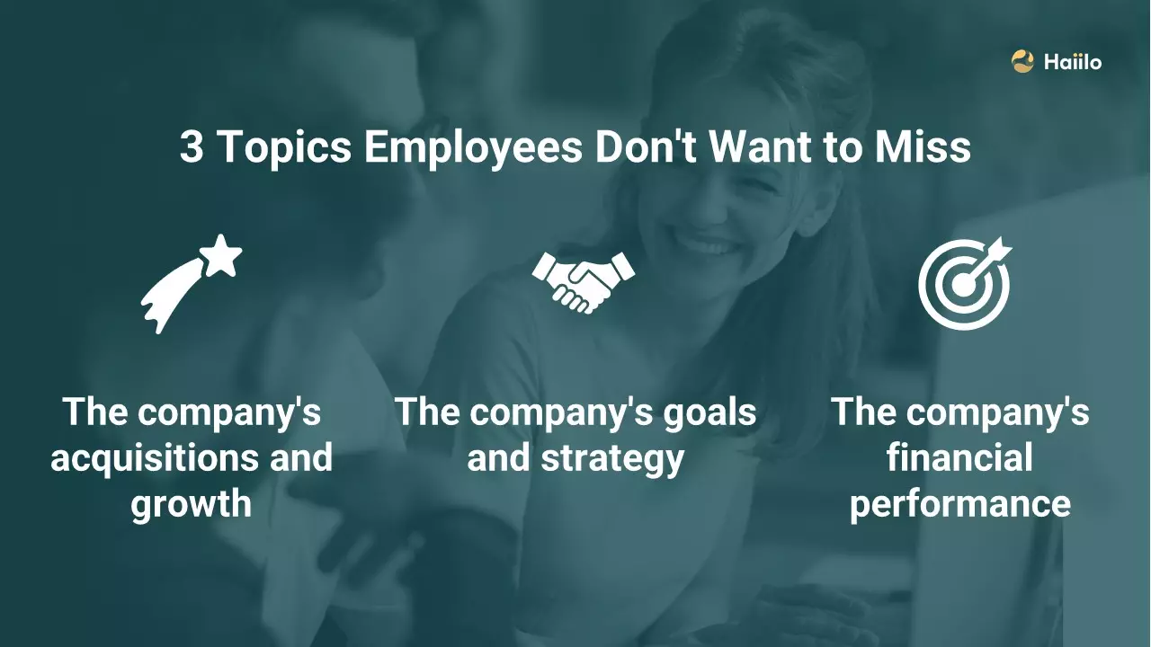 3 topics employees don't want to miss