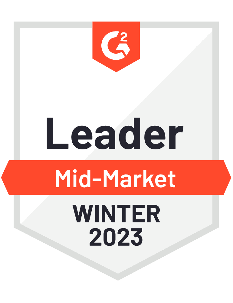 badge award - leader mid-market winter 2023