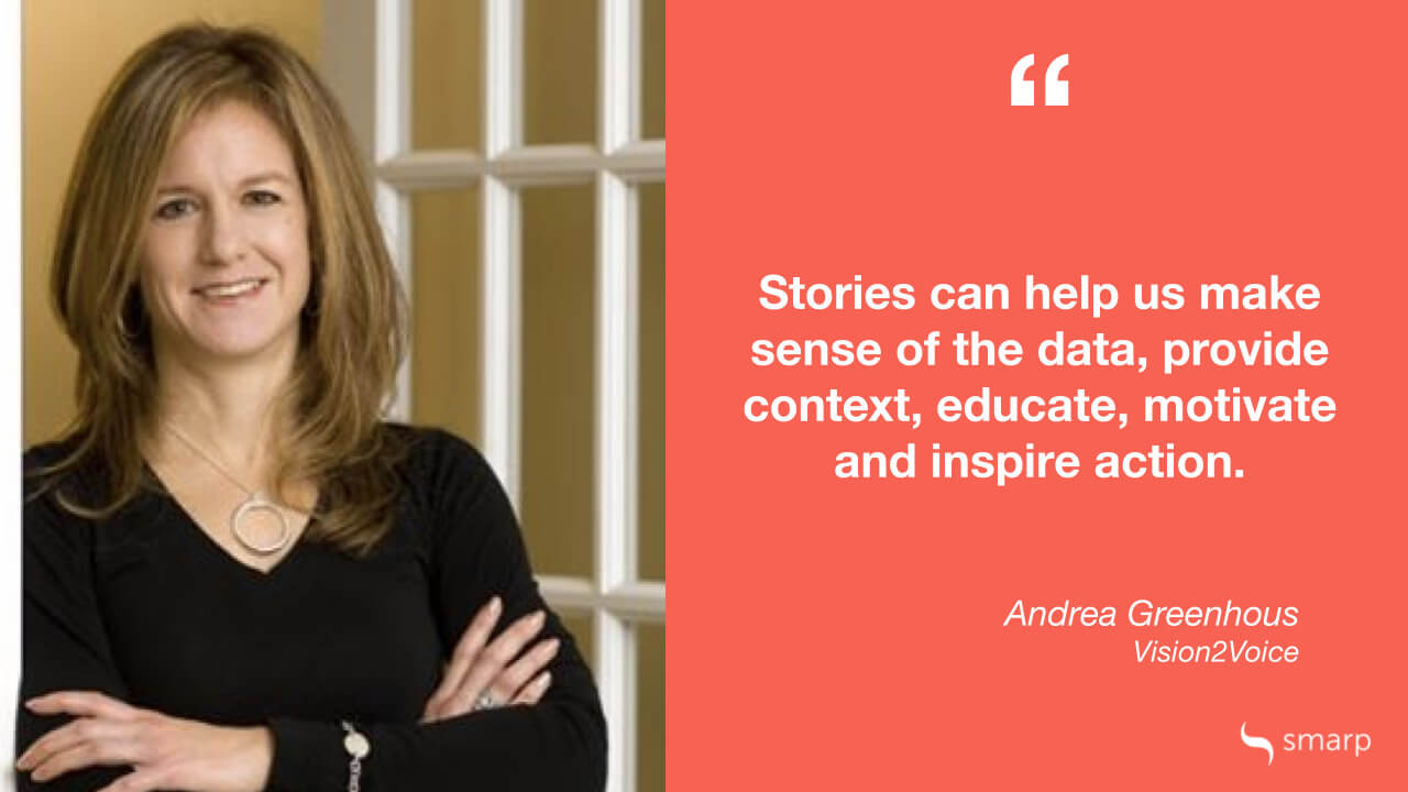 a quote by andrea greenhous, vision2voice