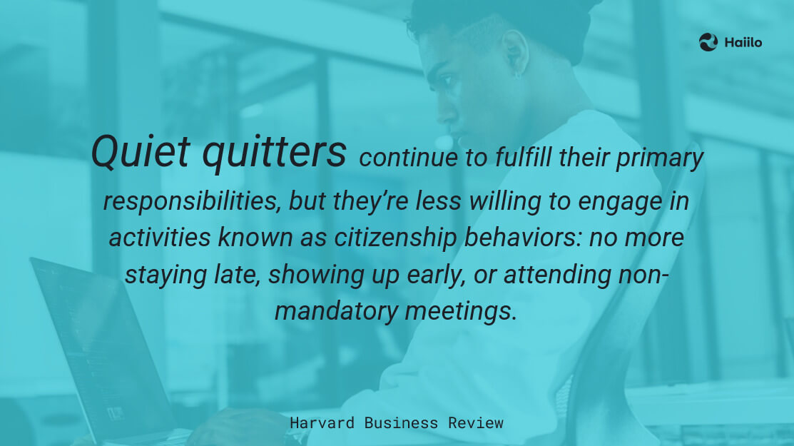 a quote from harvard business review