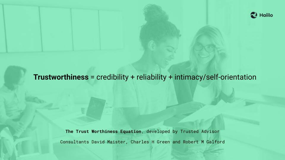 the trust worthiness equation