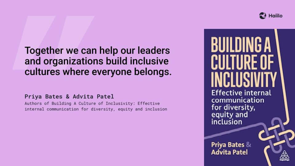 Building a culture of inclusivity book cover
