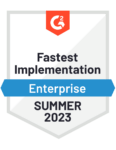G2 fastest implementation enterprise summer 2023