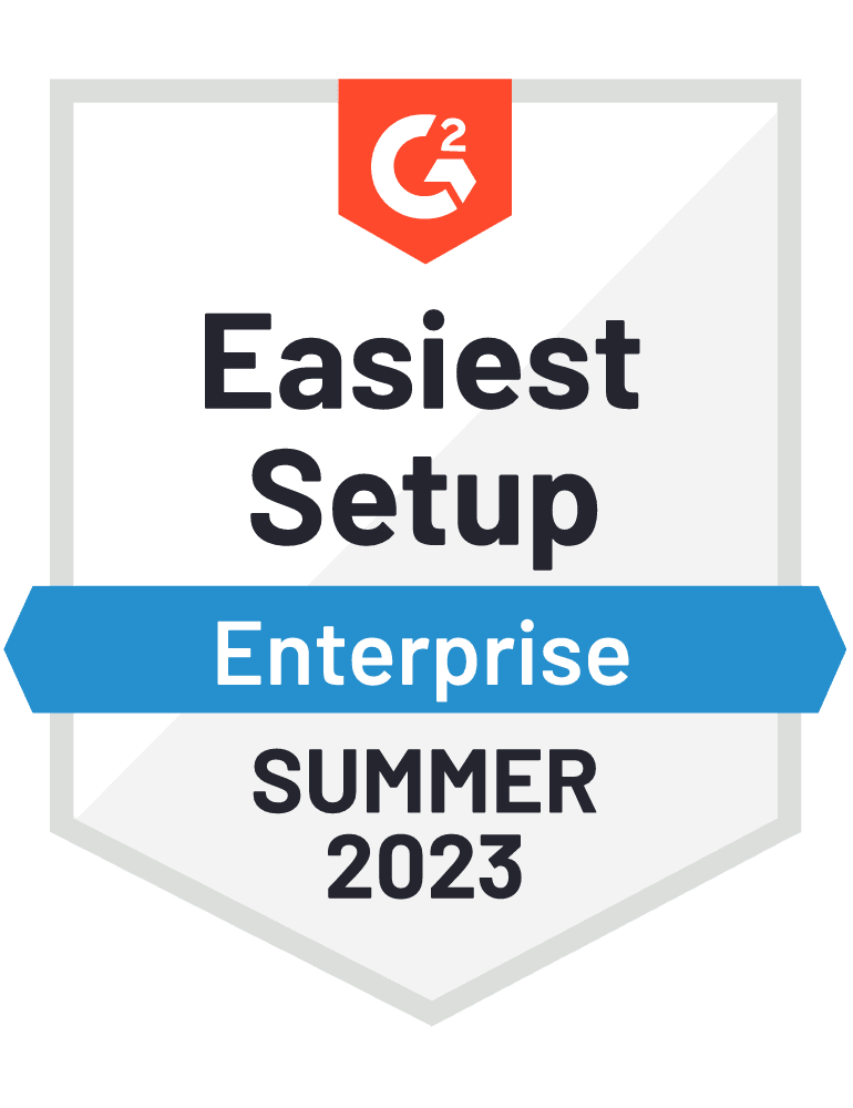 g2 easiest setup enterprise summer 2023