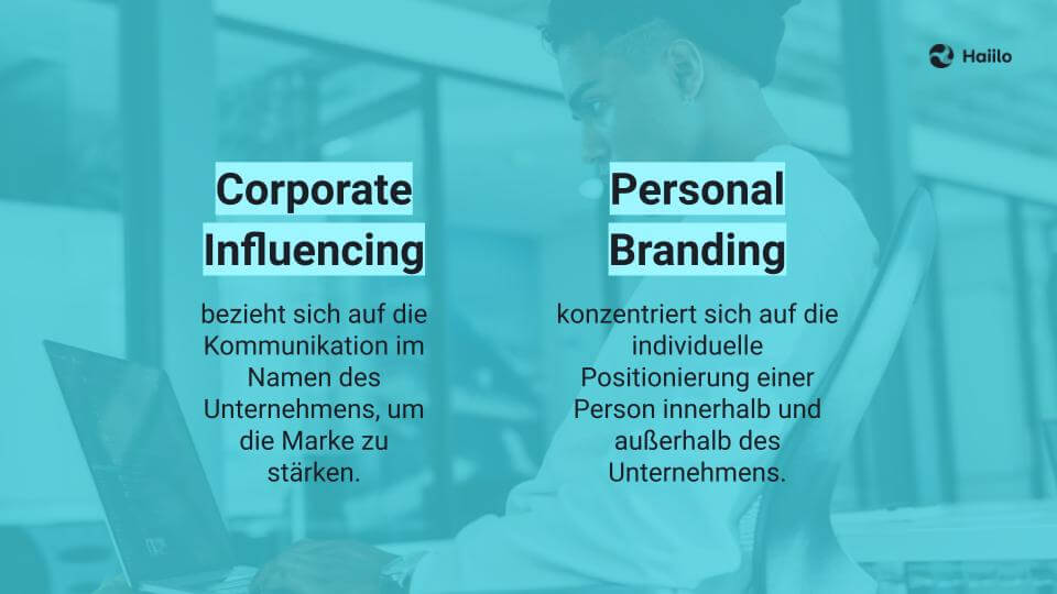 Corporate Influencing vs Personal Branding