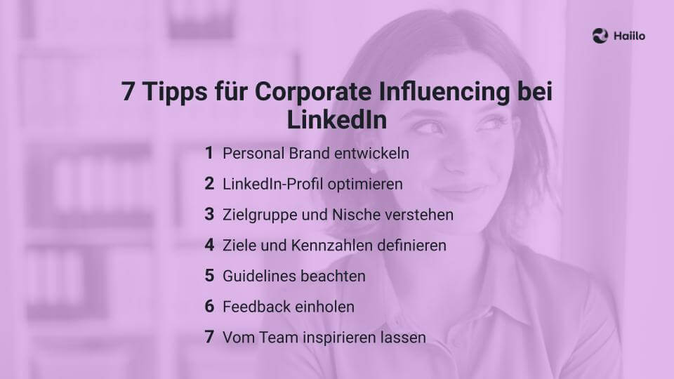 7 Tipps für Corporate Influencing bei LinkedIn