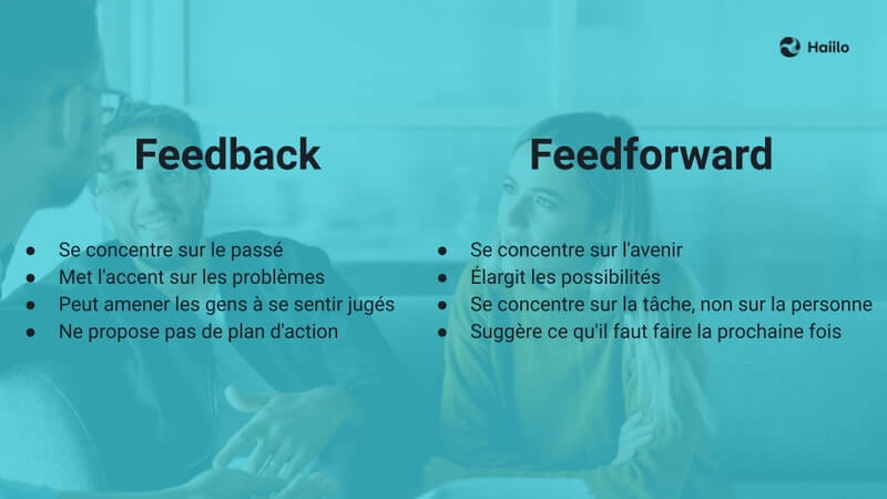 Les différences entre le feedback et le feedforward