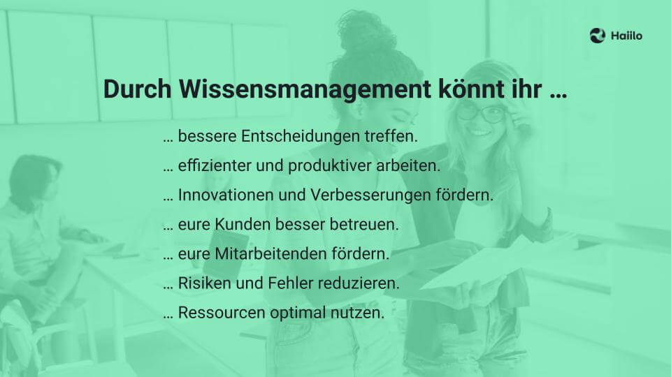 Vorteile von Wissensmanagement